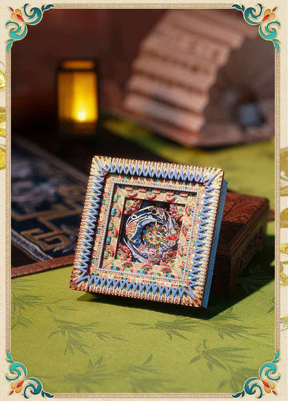 ART MODEL Mogao Grottoes Caisson Fridge Magnet 3D Metal Puzzle