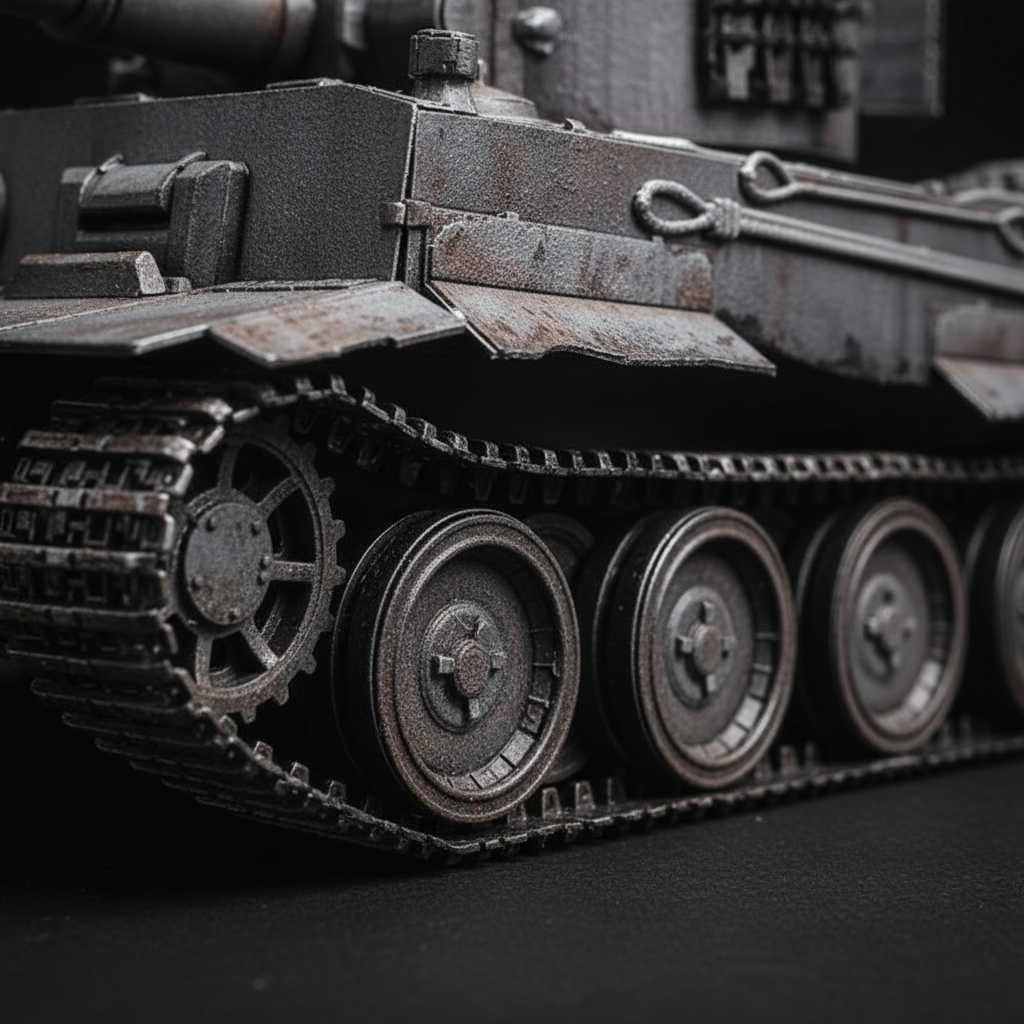 细节3 - 交错负重轮特写