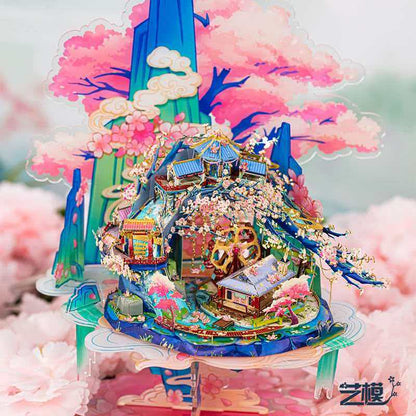 ART MODEL 3D Metal Puzzle - Peach Blossom Spring by Tao Yuanming