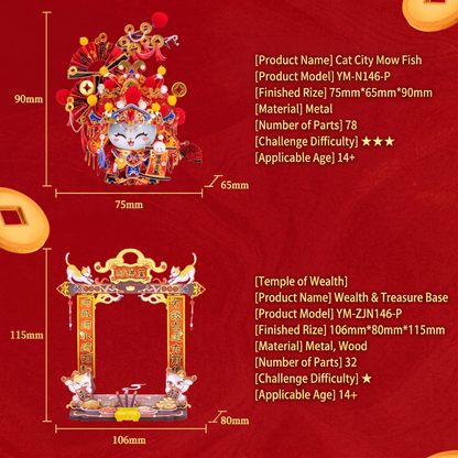 Maneki-neko and God of Wealth