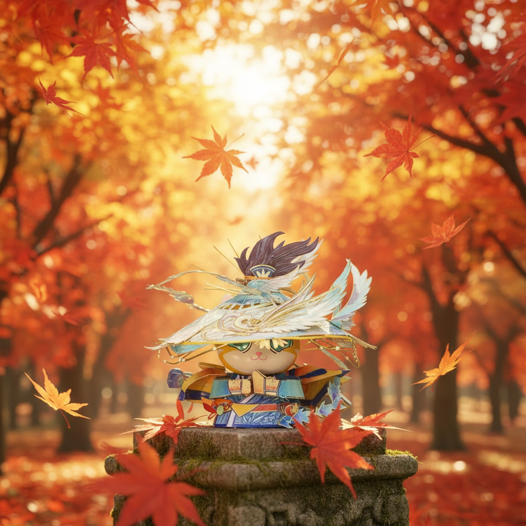 秋枫红叶