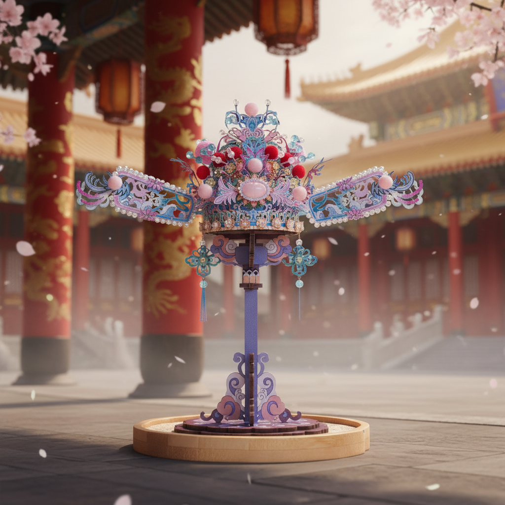 状元帽 宫廷背景主图