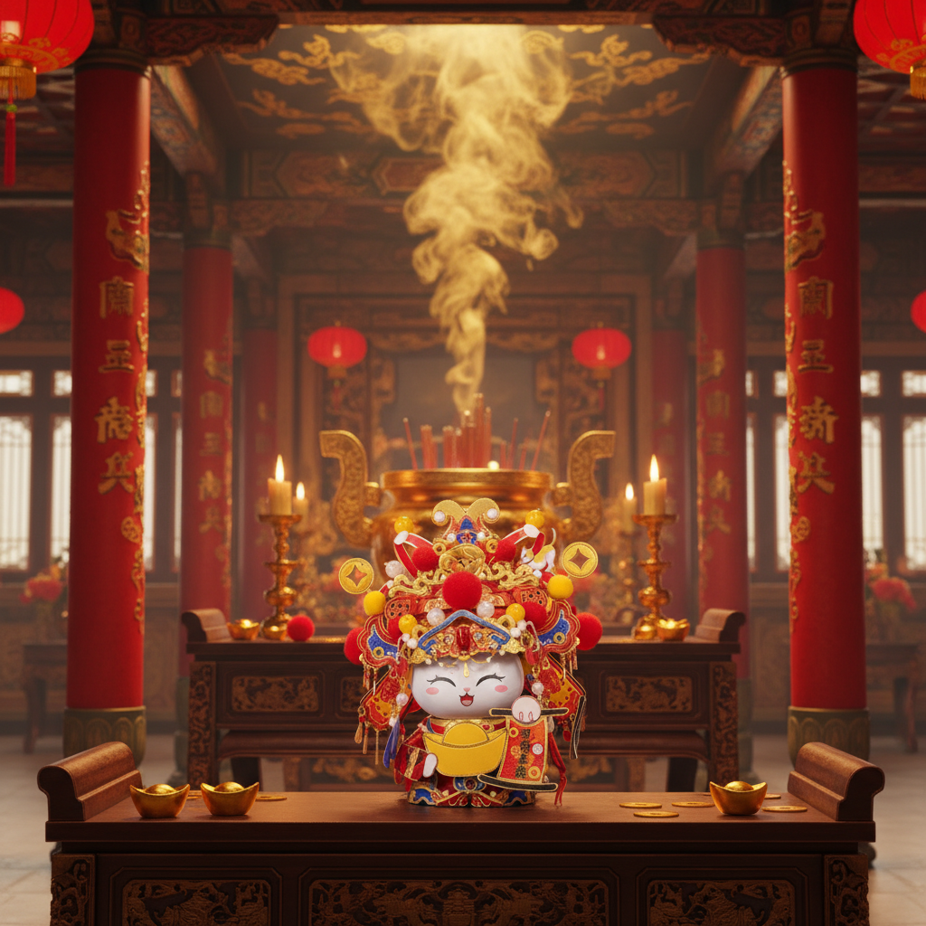 财神庙内景