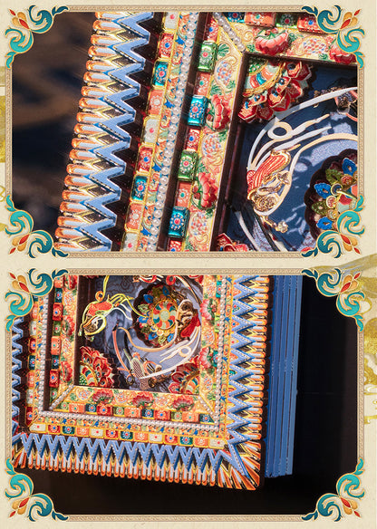 ART MODEL Mogao Grottoes Caisson Fridge Magnet 3D Metal Puzzle