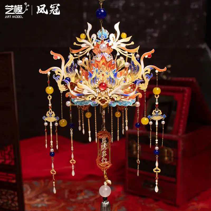 ARTMODEL Vermilion Bird Phoenix Crown 3D Metal Puzzle