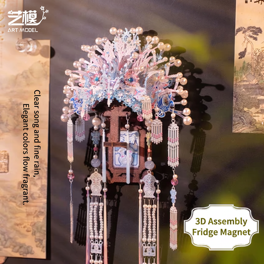 ARTMODEL Phoenix Crown 3D Assembly Fridge Magnet