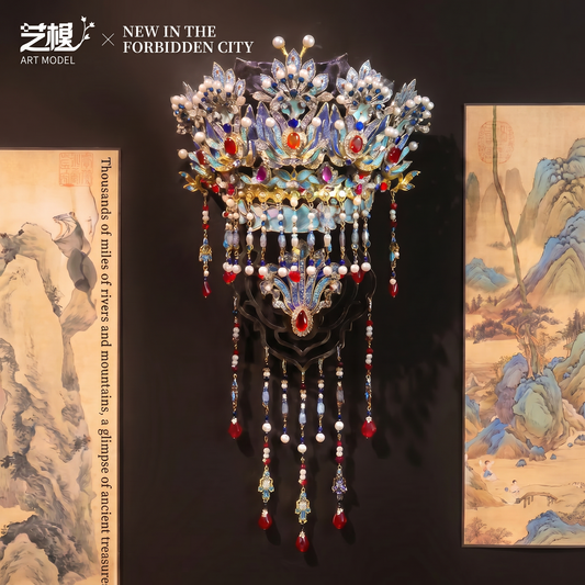 Forbidden City Co-branded Phoenix Crown 3D Fridge Magnet Metal Puzzle
