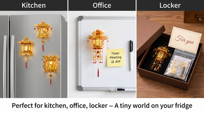 ARTMODEL 3D Palace Lantern Fridge Magnet Assembly Model