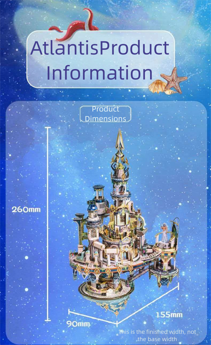 ART MODEL Atlantis 3D Metal Puzzle